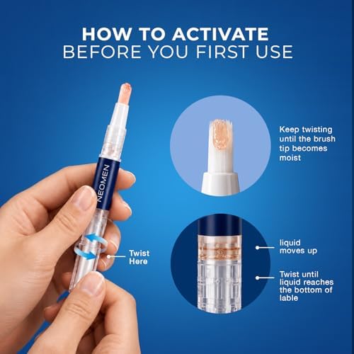 Neomen Nail Renewal Pen for Discolored, Damaged Nails – Toenails & Fingernails, 2 Count