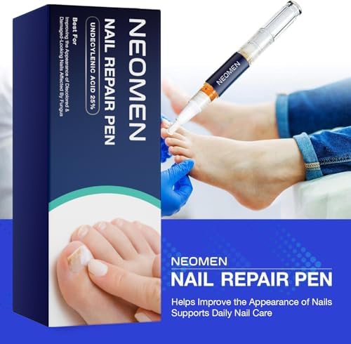 Neomen Nail Renewal Pen for Discolored, Damaged Nails – Toenails & Fingernails, 3 Count